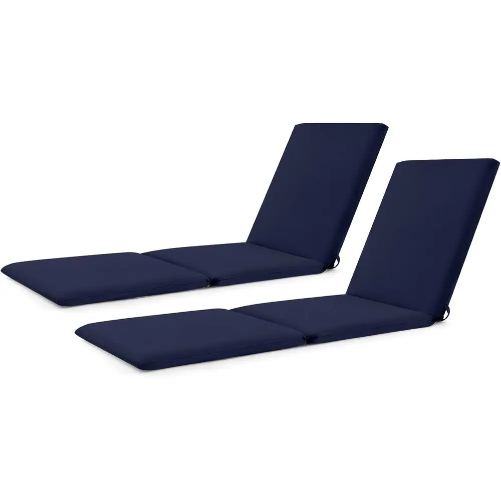 Outdoor Patio Chaise Lounge Cushion, 72 x 23, Navy Blue, with Hook and Loop Fasteners
Outdoor Patio Chaise Lounge Cushion, 72 x 23, Navy Blue, with Hook and Loop Fasteners