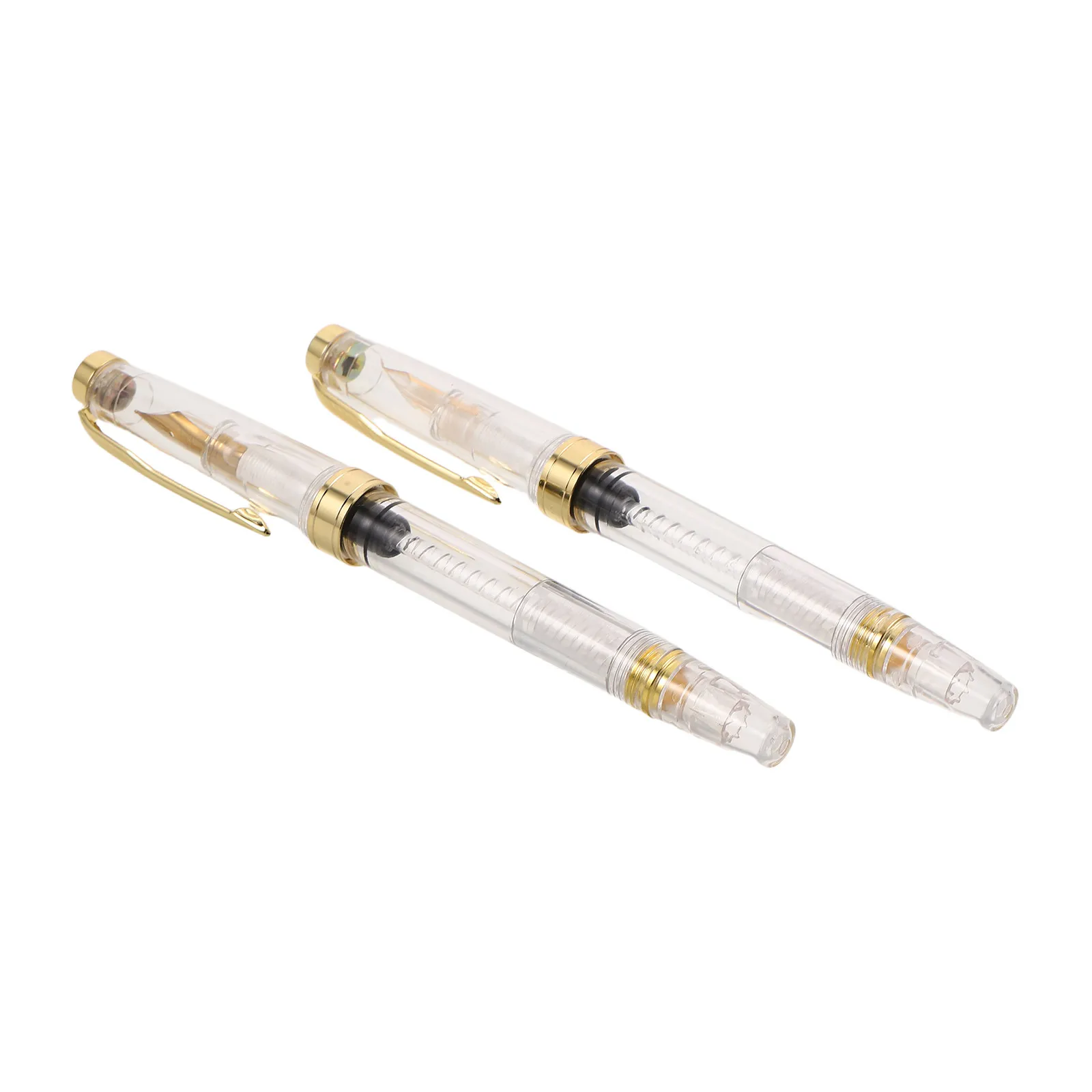 2Pcs Transparent Caligraphy Fountain Pen Piston Fill Large Ink Capacity Refillable Medium Fine Nib for School Office
2Pcs Transparent Caligraphy Fountain Pen Piston Fill Large Ink Capacity Refillable Medium Fine Nib for School Office