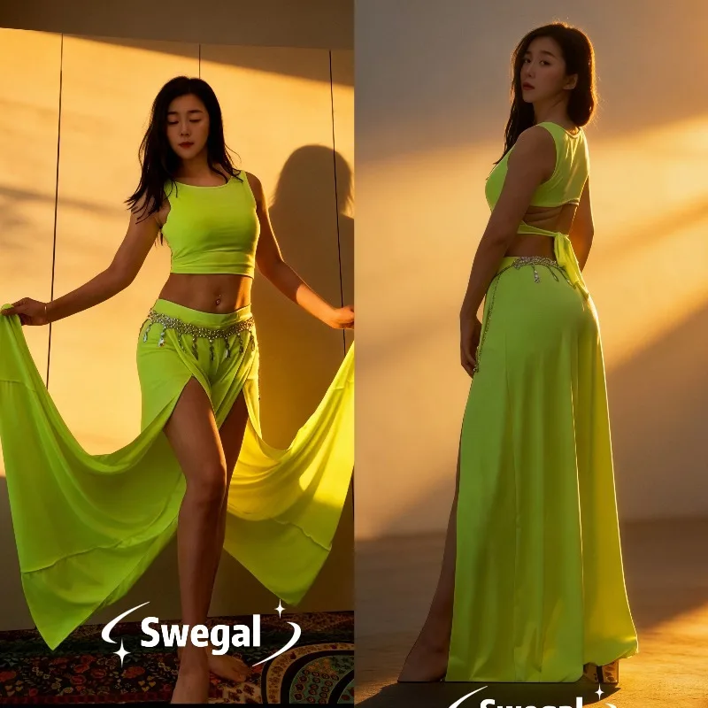 Customized Belly Dance Practice Dress Slowly Fluorescent Strap Vest Cross Wide Leg Pants Strap Safety Pants Can Insert Pads
Customized Belly Dance Practice Dress Slowly Fluorescent Strap Vest Cross Wide Leg Pants Strap Safety Pants Can Insert Pads