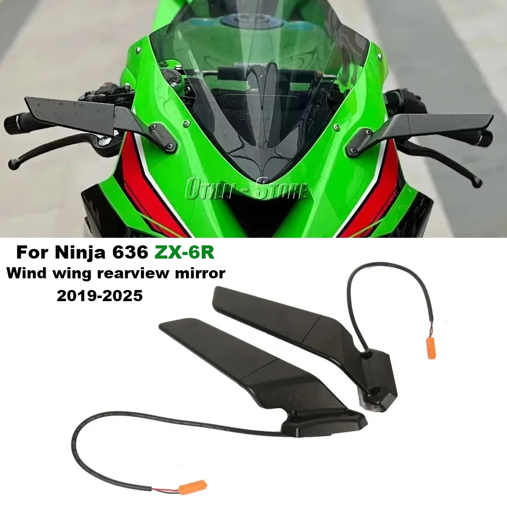 New Motorcycle accessories Rearview mirrors Wind Wing Rotating with LED Light fit For Kawasaki Ninja 636 ZX 6R ZX-6R 2019-2025
New Motorcycle accessories Rearview mirrors Wind Wing Rotating with LED Light fit For Kawasaki Ninja 636 ZX 6R ZX-6R 2019-2025