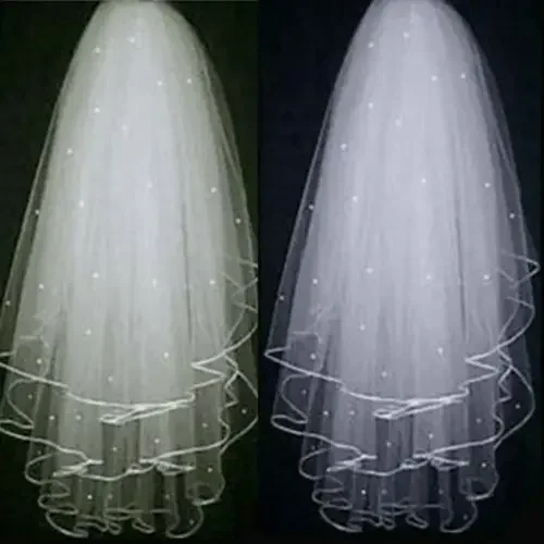 White\Ivory 3 Layer Wedding Veil Elbow Satin Edge Bridal Pearls Comb 2026
White\Ivory 3 Layer Wedding Veil Elbow Satin Edge Bridal Pearls Comb 2026