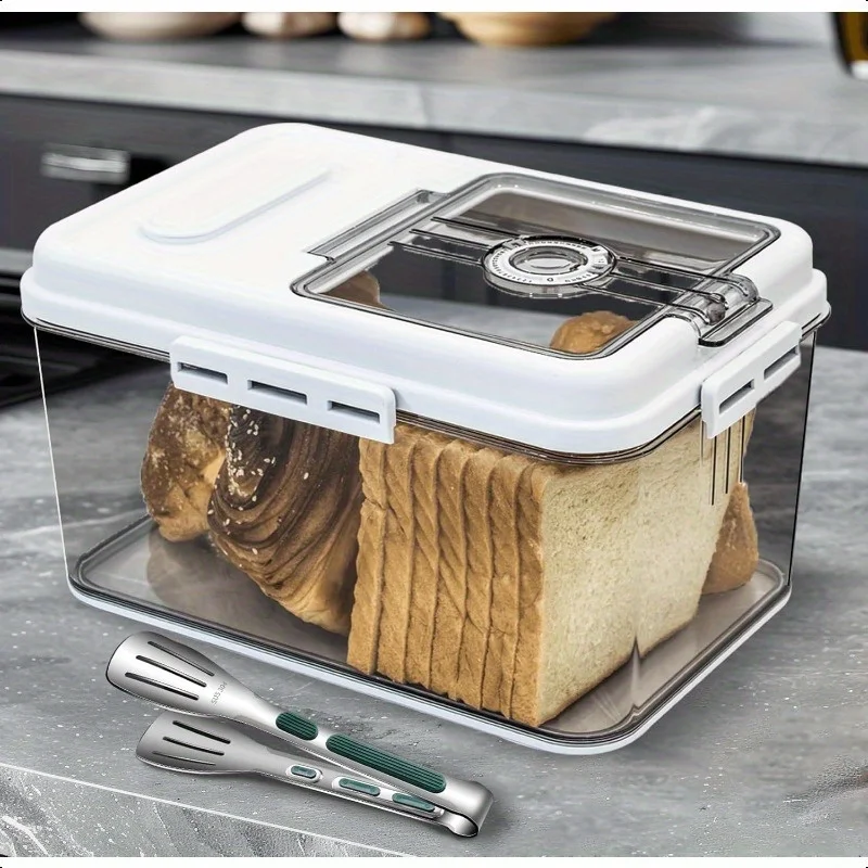 leak-proof food storage box, adjustable sealing and airflow, portable, suitable for countertop bread toast fruits and vegetables
leak-proof food storage box, adjustable sealing and airflow, portable, suitable for countertop bread toast fruits and vegetables
