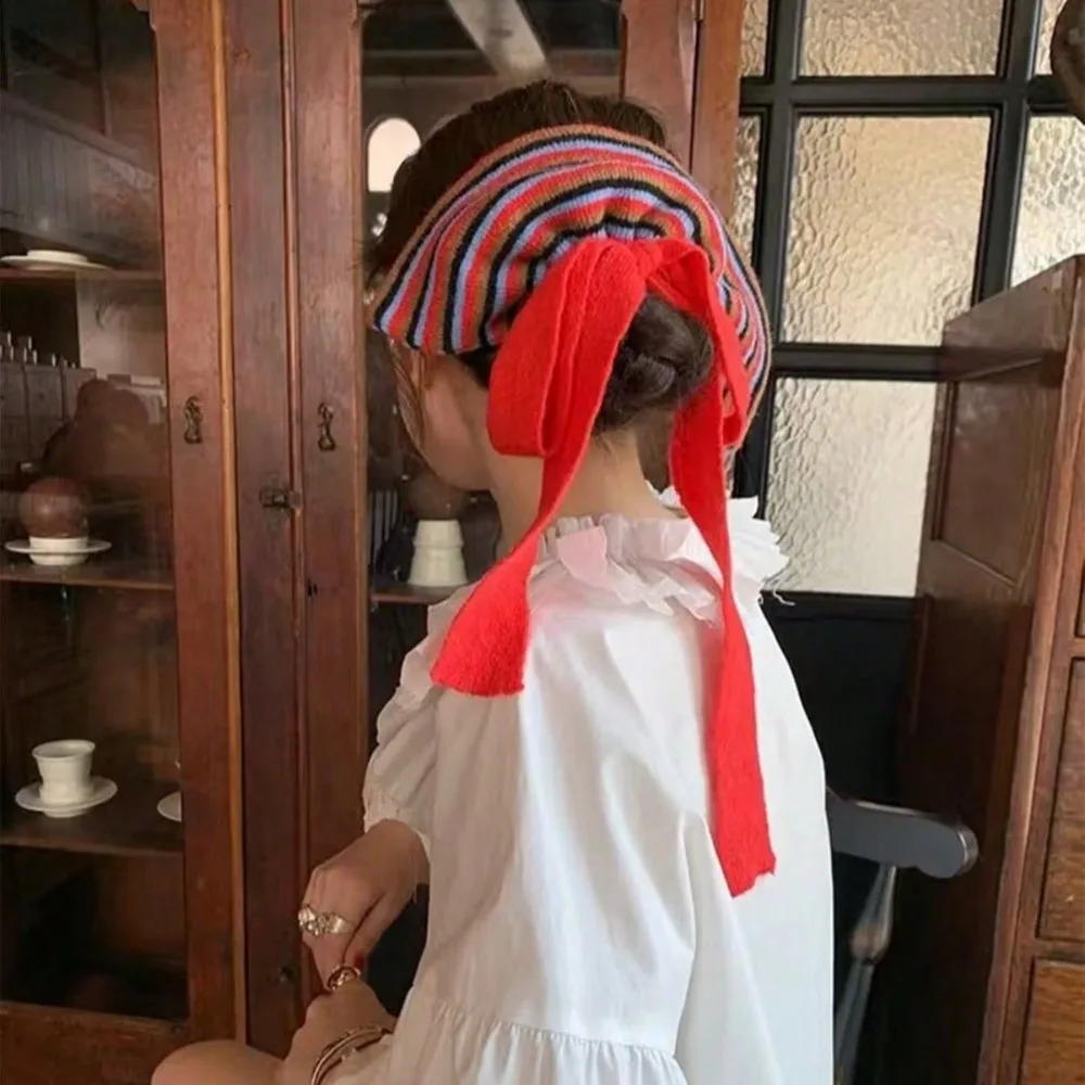 Lovely Large Knitted Stripe Scrunchies Elegant Versatile Korean Style Hair Rope Colorful Red Blue Stripe Female Hair Tie Summer
Lovely Large Knitted Stripe Scrunchies Elegant Versatile Korean Style Hair Rope Colorful Red Blue Stripe Female Hair Tie Summer