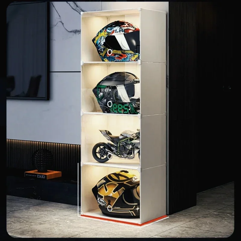 Helmet Closet Rack Storage Box Modern Minimalist Home Motorcycle Hat Removable Transparent Display Shelf Cabinet Organizer
Helmet Closet Rack Storage Box Modern Minimalist Home Motorcycle Hat Removable Transparent Display Shelf Cabinet Organizer