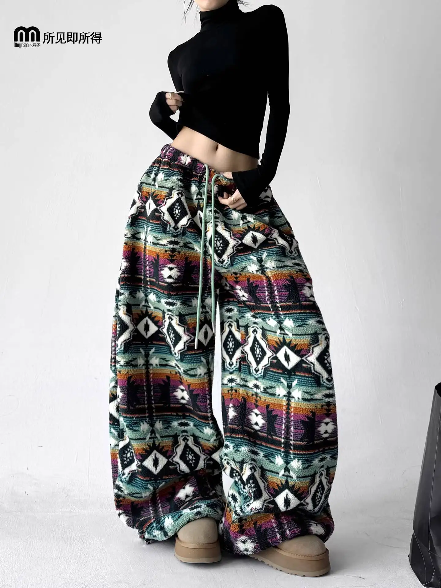 Unisex Jeans 2025 Winter New Women's Fair Isle Striped Pants Thickened Wide Leg Straight Leg Ethnic Style Casual Denim Trousers
Unisex Jeans 2025 Winter New Women's Fair Isle Striped Pants Thickened Wide Leg Straight Leg Ethnic Style Casual Denim Trousers