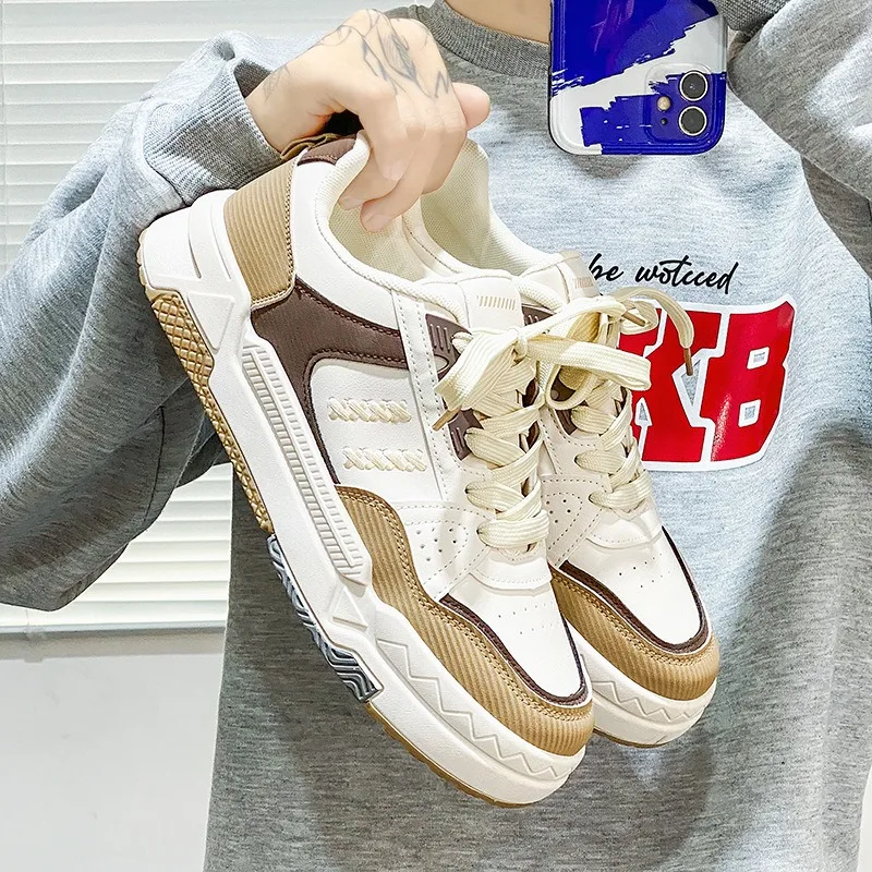 Men Casual Shoes 2024New Style Flat Sneakers Men Fashion Walking Vulcanized Shoes Designer Lace up Trainer Shoes Tenis Masculino
Men Casual Shoes 2024New Style Flat Sneakers Men Fashion Walking Vulcanized Shoes Designer Lace up Trainer Shoes Tenis Masculino