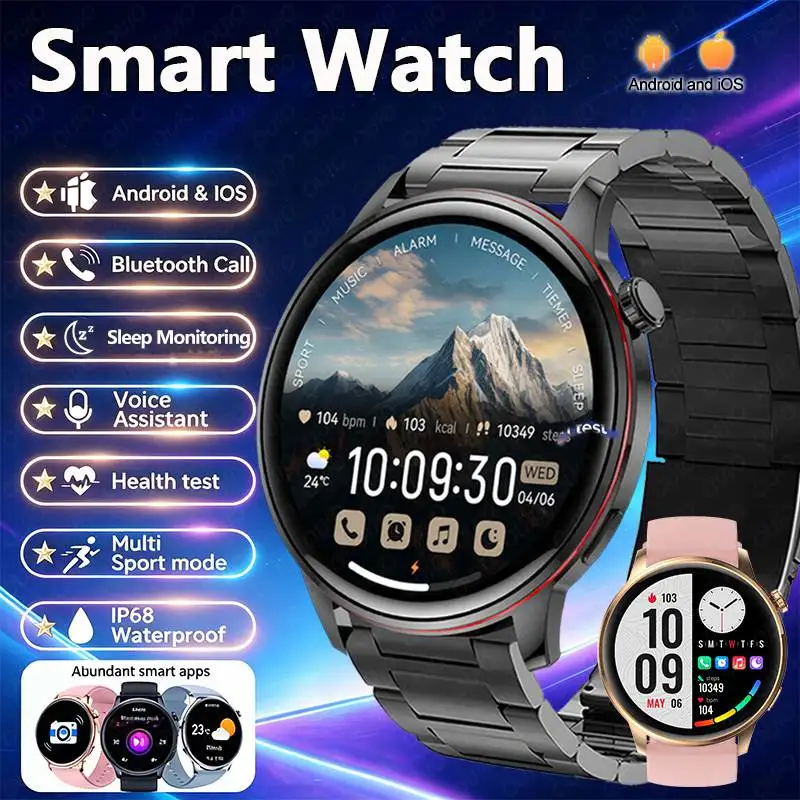 2026 New Sports Smart Watch Multi-Sport Mode Heart Rate Women’s Health Sleep Monitoring Voice Assistant Blood Oxygen Smart Watch
2026 New Sports Smart Watch Multi-Sport Mode Heart Rate Women’s Health Sleep Monitoring Voice Assistant Blood Oxygen Smart Watch