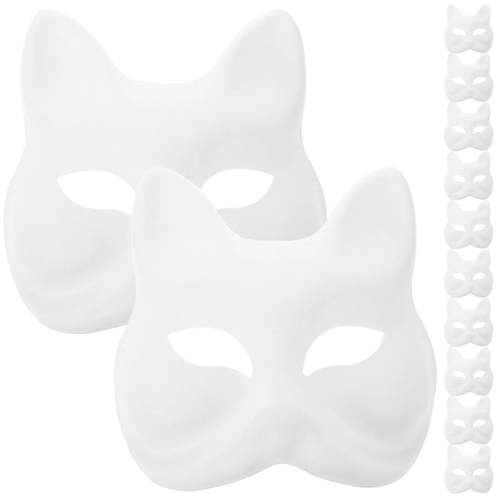 12pcs DIY Pulp Masks Lightweight Fox Animal Japanese Half Masquerade White Paintable Blank Halloween Costume Christmas Gifts
12pcs DIY Pulp Masks Lightweight Fox Animal Japanese Half Masquerade White Paintable Blank Halloween Costume Christmas Gifts