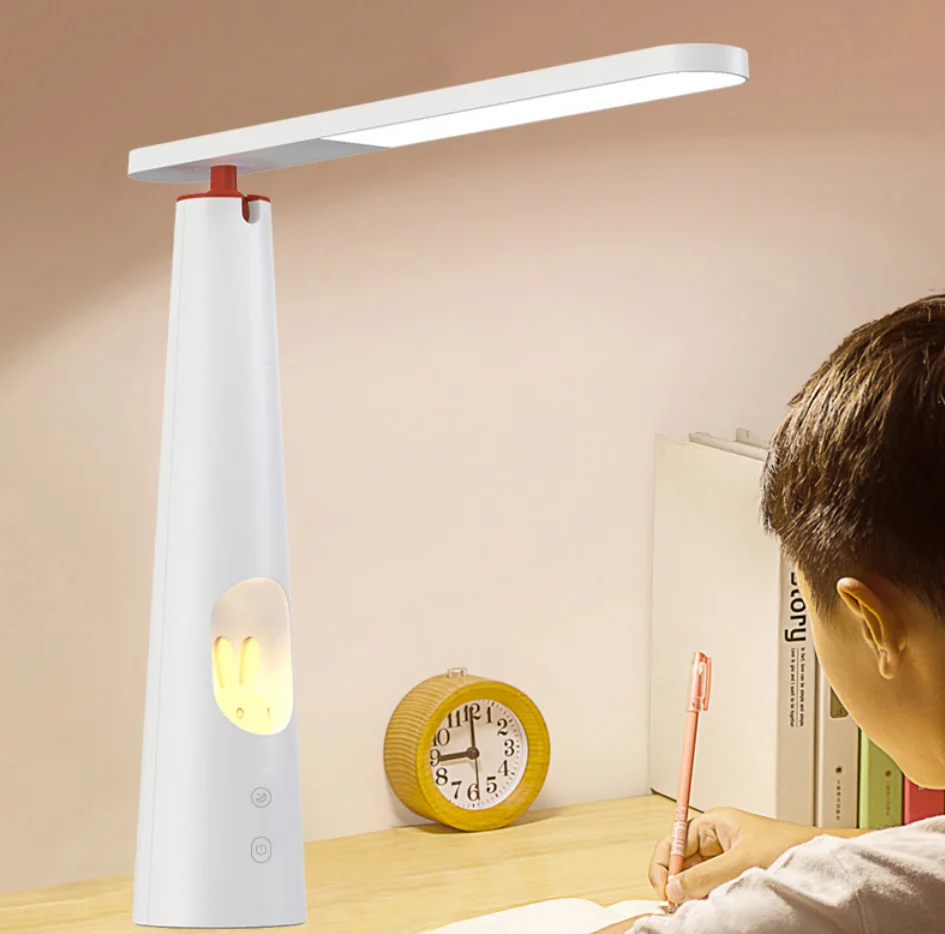 2 in 1 7.5 w rechargeable desk lamp white color with night light touch control
2 in 1 7.5 w rechargeable desk lamp white color with night light touch control