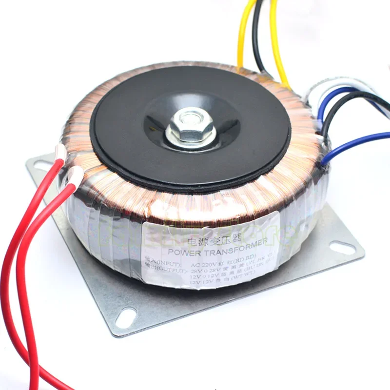 110v Used for power amplifier,110v 150W toroidal transformer, dual 28V dual 12V single 12V
110v Used for power amplifier,110v 150W toroidal transformer, dual 28V dual 12V single 12V