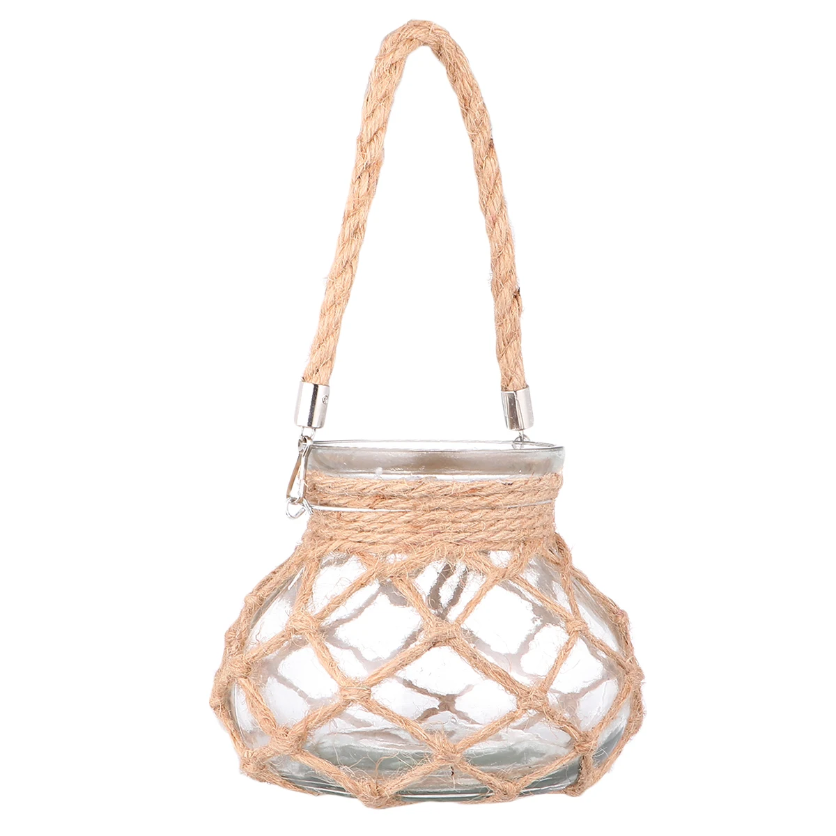 Retro Flower Vase Rope Glass Vase Hydroponics Planter Green Plant Container Chic Terrarium For Tulips Roses Branches 
Retro Flower Vase Rope Glass Vase Hydroponics Planter Green Plant Container Chic Terrarium For Tulips Roses Branches