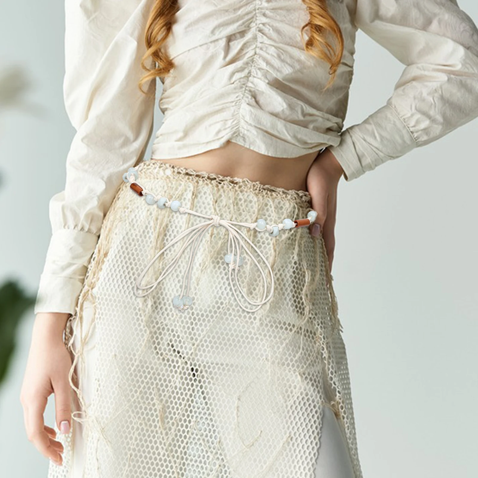 Boho Ethnic Woven Waist Belt For Women Handmade Beaded Rope Adjustable Dress Costume Braided Chain Accessory Retro Style Belt
Boho Ethnic Woven Waist Belt For Women Handmade Beaded Rope Adjustable Dress Costume Braided Chain Accessory Retro Style Belt