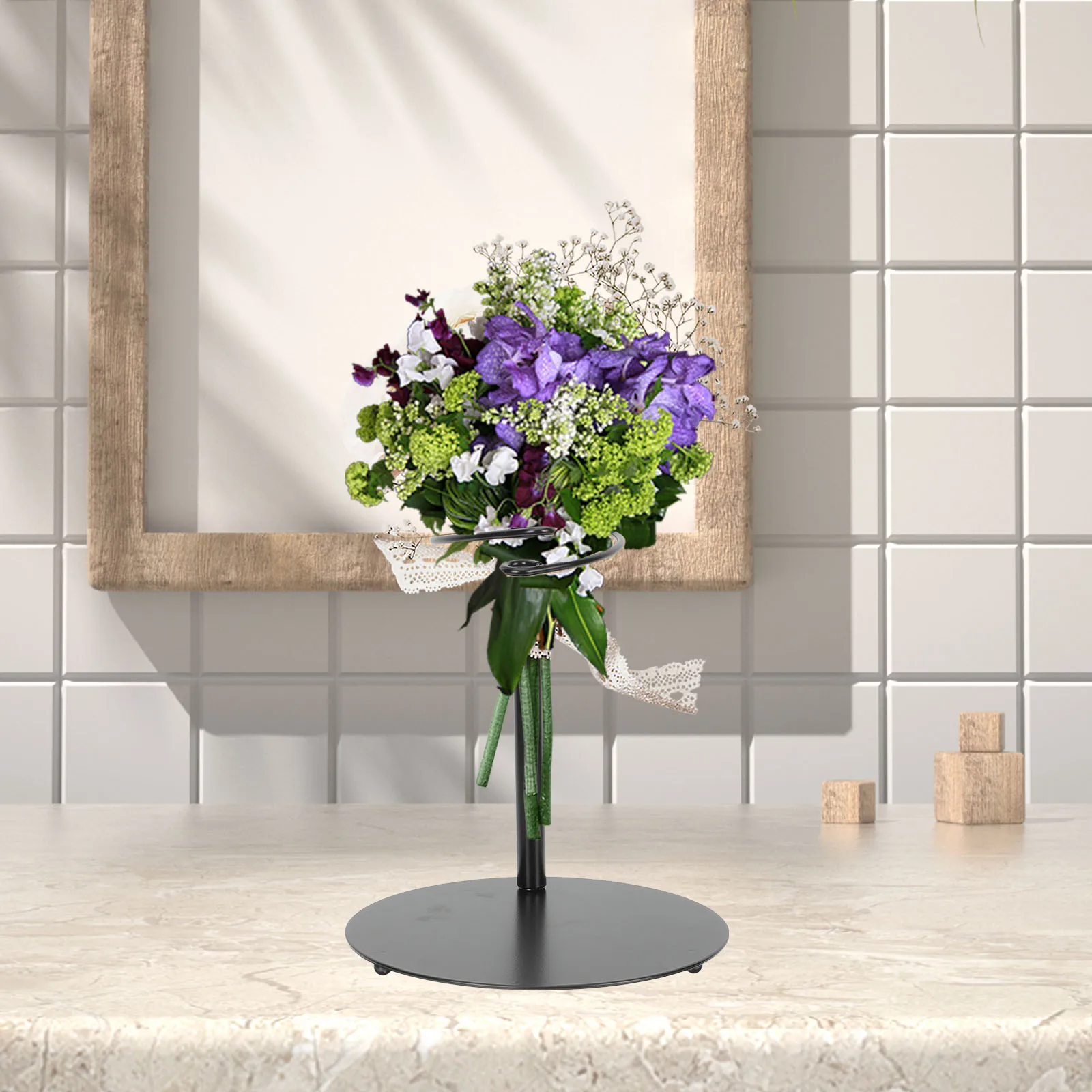 Adjustable Bouquet Stabilizer Floral Stand Flower Arrangement Holder Black Desktop Iron Fixing Rack for Wedding Bridal Flowers
Adjustable Bouquet Stabilizer Floral Stand Flower Arrangement Holder Black Desktop Iron Fixing Rack for Wedding Bridal Flowers