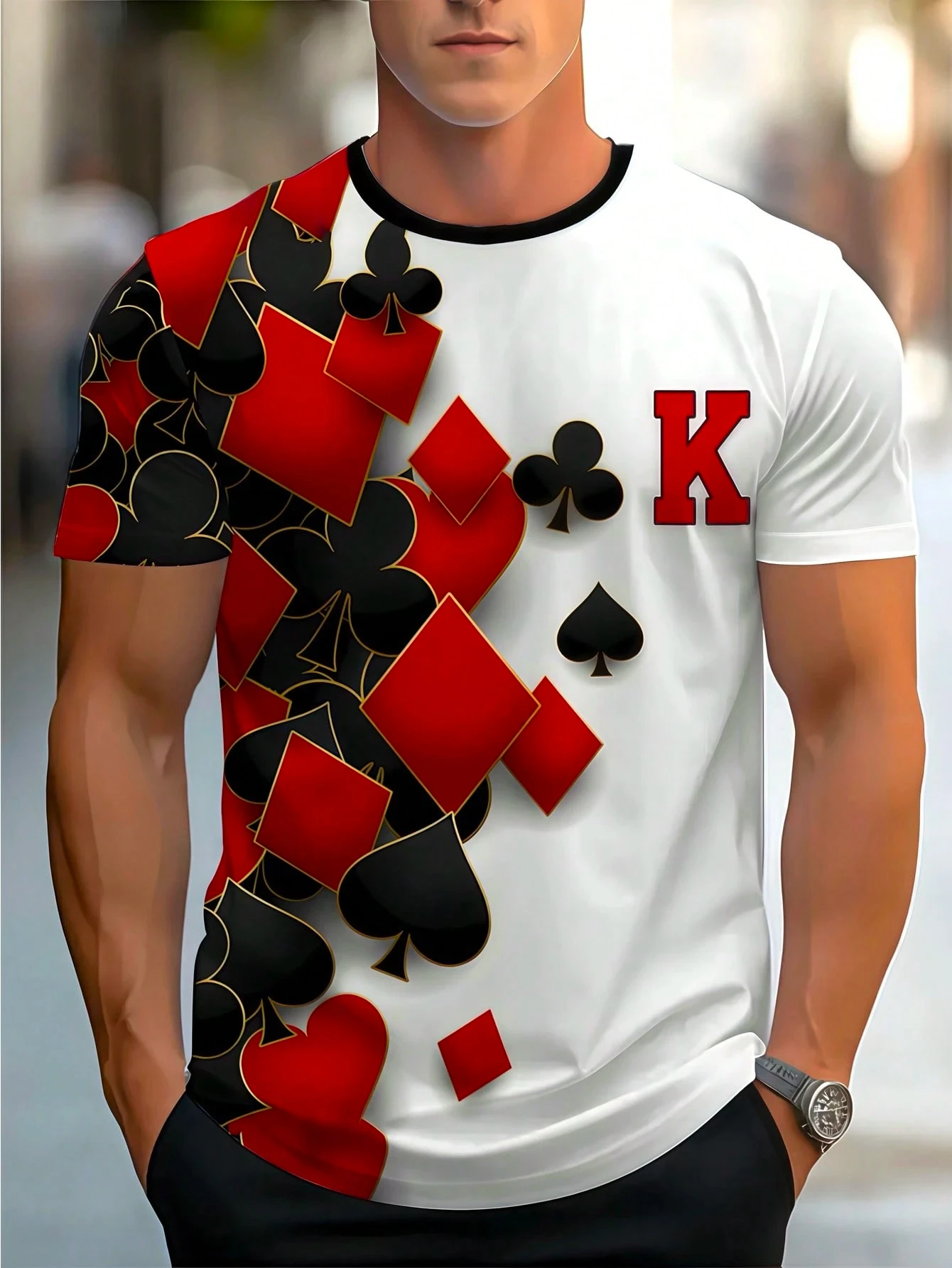 Летние модные мужские футболки с 3D принтом Card Poker, повседневные футболки с короткими рукавами, большие размеры для мужчин и детей, одежда в стиле Харадзюку Y2k, мужская одежда
Летние модные мужские футболки с 3D принтом Card Poker, повседневные футболки с короткими рукавами, большие размеры для мужчин и детей, одежда в стиле Харадзюку Y2k, мужская одежда