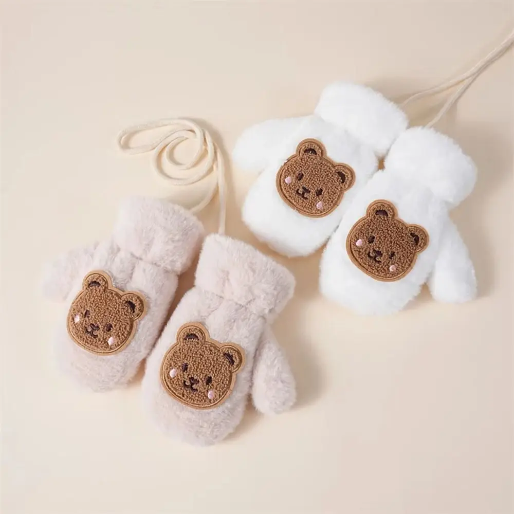 Fashion Cute Cartoon Bear Baby Gloves Keep Warm Windproof Children Mittens Coldproof Thicken Children's Warm Gloves Winter
Fashion Cute Cartoon Bear Baby Gloves Keep Warm Windproof Children Mittens Coldproof Thicken Children's Warm Gloves Winter