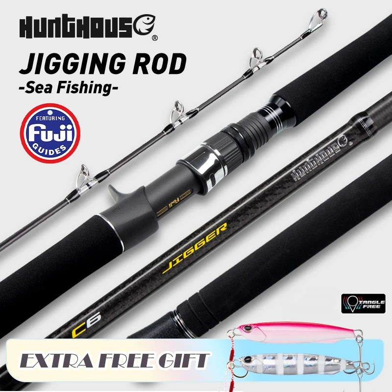 Hunthouse UL 1.8m Jigging Fishing Rod 1.5 Sections Lure Weight 100-400g Casting/Spinning Carbon Fiber Full Japan Fuji Part Ocean
Hunthouse UL 1.8m Jigging Fishing Rod 1.5 Sections Lure Weight 100-400g Casting/Spinning Carbon Fiber Full Japan Fuji Part Ocean