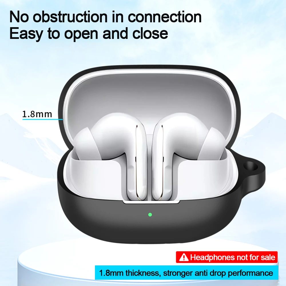 with Carabiner Earphone Cover Anti-fall Silicone Headphone Protective Case Dust-proof Multi-color for Buds 5 Pro
with Carabiner Earphone Cover Anti-fall Silicone Headphone Protective Case Dust-proof Multi-color for Buds 5 Pro