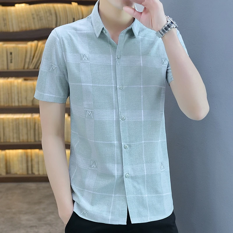 2026 Summer New Style Men's Youth Plaid Short-Sleeved Casual Shirt (Korean Version)
2026 Summer New Style Men's Youth Plaid Short-Sleeved Casual Shirt (Korean Version)