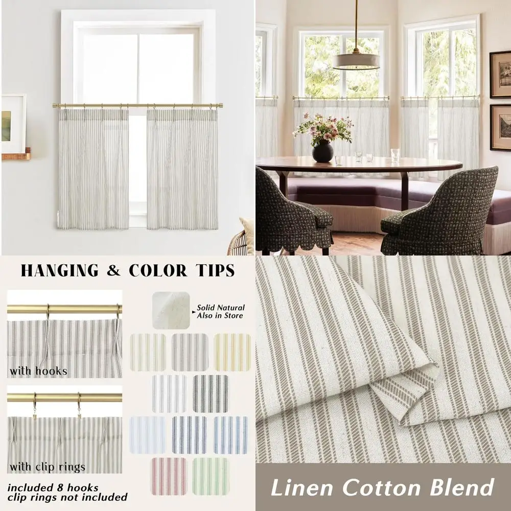 36-дюймовые прозрачные шторы для окон кухни
36-дюймовые прозрачные шторы для окон кухни