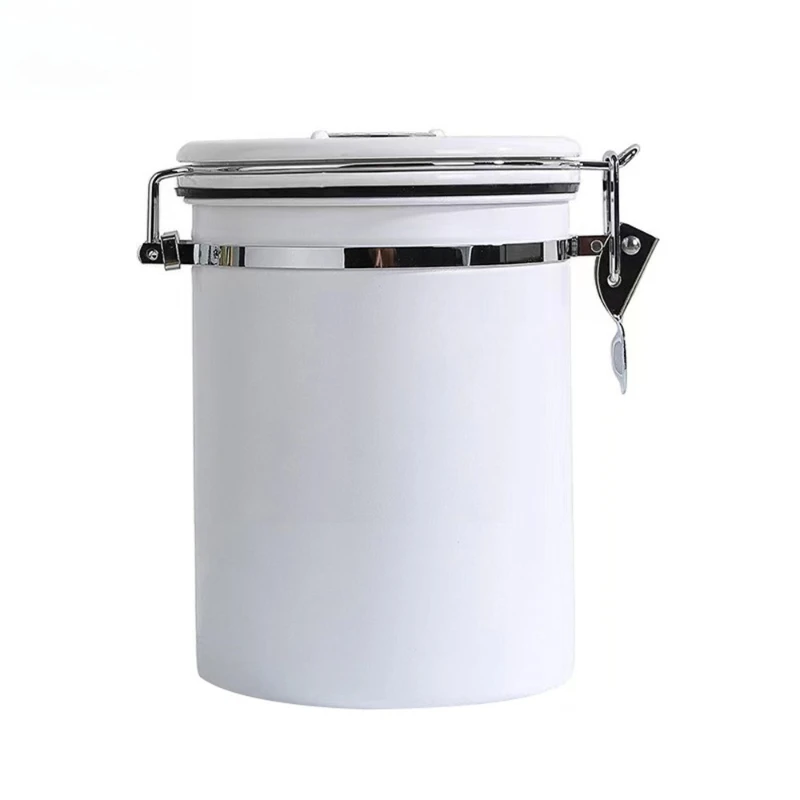 Coffee bean sealed tank household modern simple 304 stainless steel exhaust valve breathing fresh storage tank with spoon
Coffee bean sealed tank household modern simple 304 stainless steel exhaust valve breathing fresh storage tank with spoon
