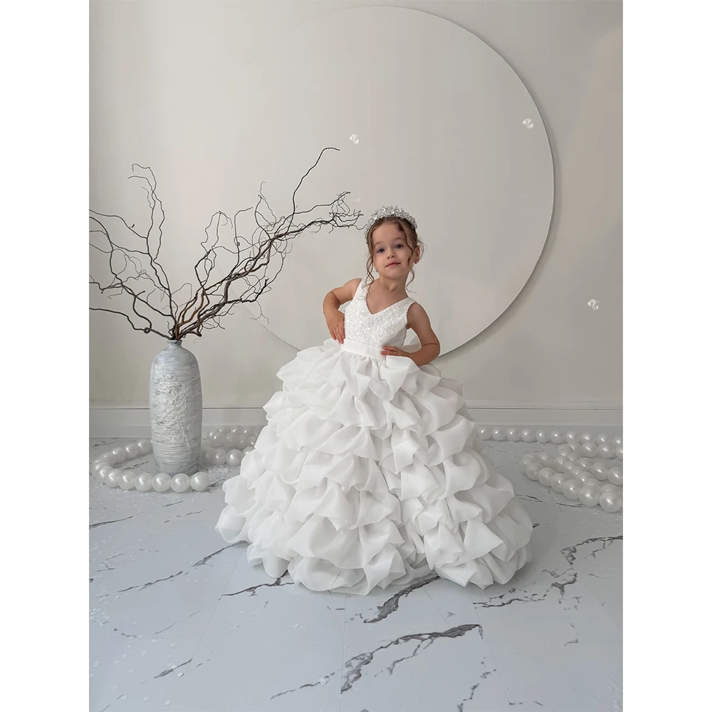 MVOZEIN Ivory Flower Girl Dresses Beaded V-Neck Ruffle Puffy Girl Princess Dress Kids Clothes Girls Formal Party Dress
MVOZEIN Ivory Flower Girl Dresses Beaded V-Neck Ruffle Puffy Girl Princess Dress Kids Clothes Girls Formal Party Dress