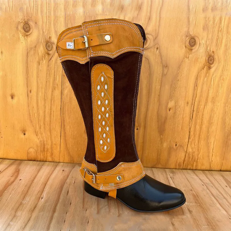 New european and american retro medieval renaissance embroidered cutout equestrian leg warmers
New european and american retro medieval renaissance embroidered cutout equestrian leg warmers
