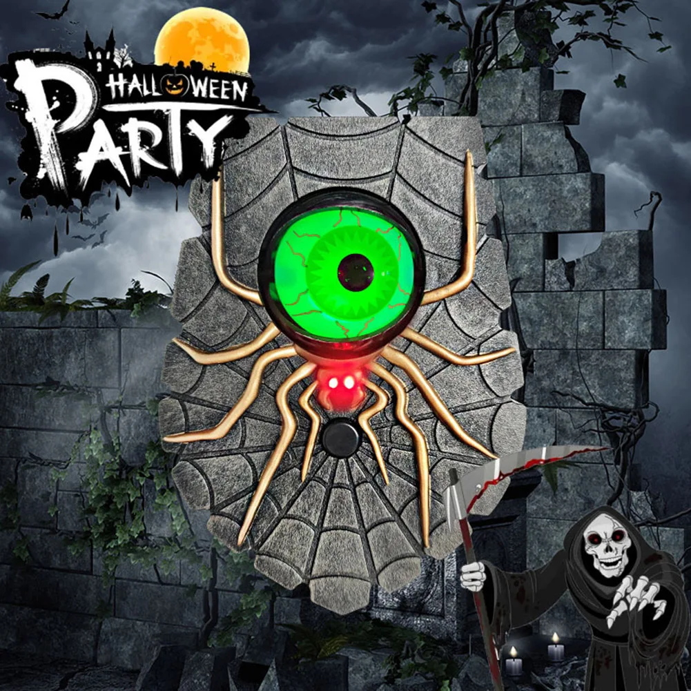 New Halloween Doorbell Ghost's Day Glowing Hanging Halloween Decoration Eyeball Doorbell Horror Sound Spider Doorbell Door Decor
New Halloween Doorbell Ghost's Day Glowing Hanging Halloween Decoration Eyeball Doorbell Horror Sound Spider Doorbell Door Decor