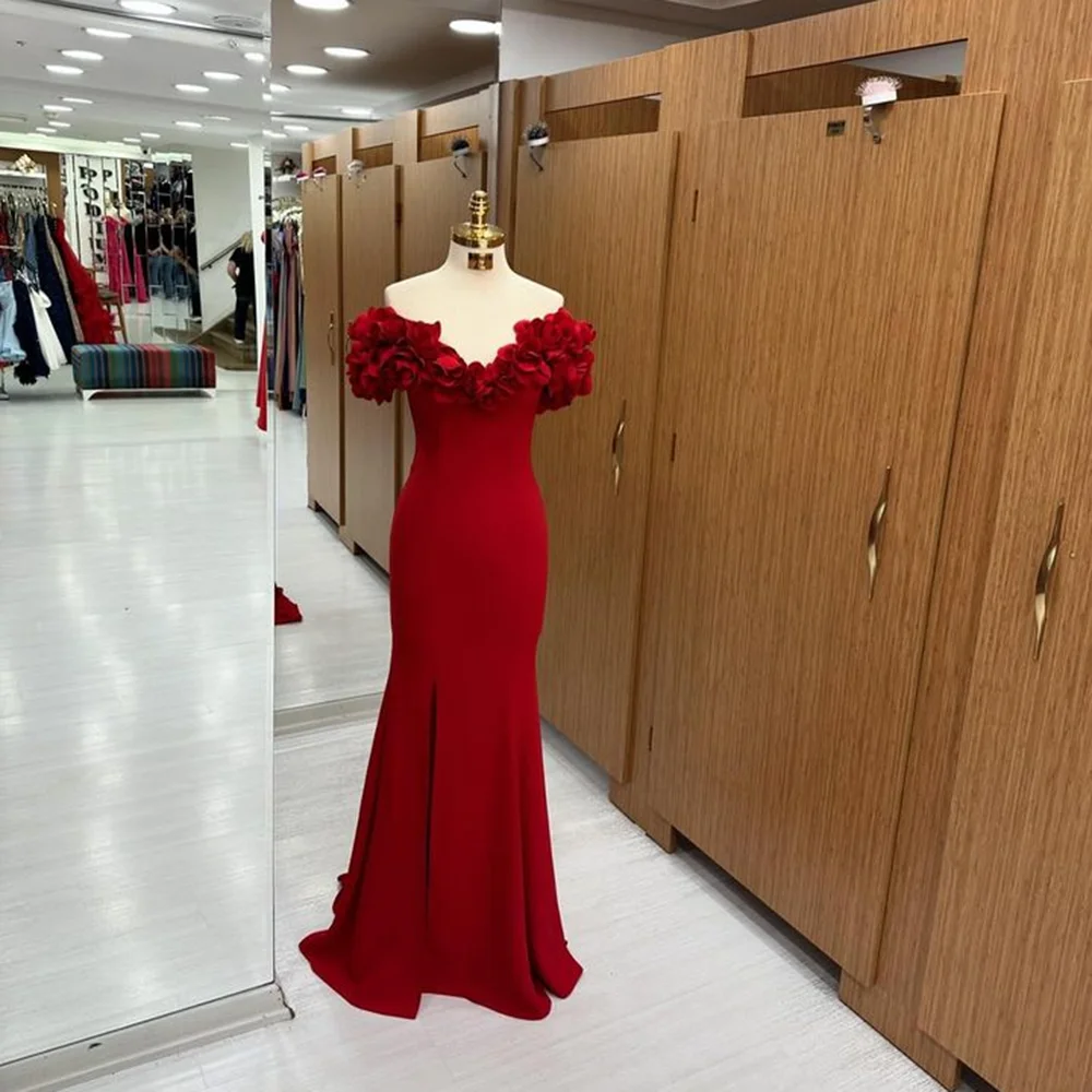 Strapless Satin 3D Floral Lace Formal Prom Party Dress Long Sheath Vestidos De Novia with Slit Backless Prom Holiday Gown Women
Strapless Satin 3D Floral Lace Formal Prom Party Dress Long Sheath Vestidos De Novia with Slit Backless Prom Holiday Gown Women