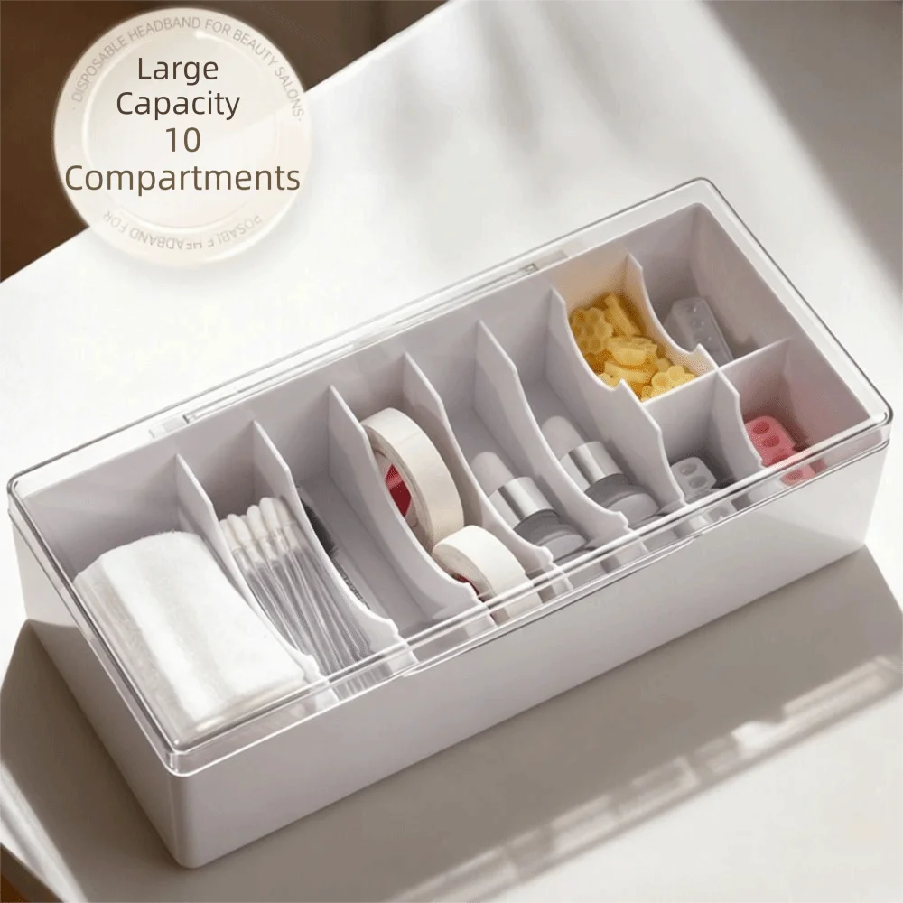 10 Grids Lash Extension Storage Box Clear Cover Dust-proof Nail Tools Craft Organizer Case Multi-functional Divided Compartments
10 Grids Lash Extension Storage Box Clear Cover Dust-proof Nail Tools Craft Organizer Case Multi-functional Divided Compartments