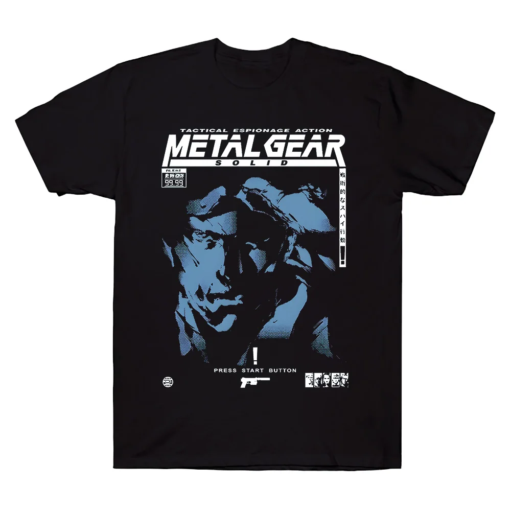 Unisex Metal Gear Solid T-shirt Vintage Short Sleeve Crewneck Cotton Tees Harajuku Comfortable Casual Loose Short Sleeve Clothes
Unisex Metal Gear Solid T-shirt Vintage Short Sleeve Crewneck Cotton Tees Harajuku Comfortable Casual Loose Short Sleeve Clothes