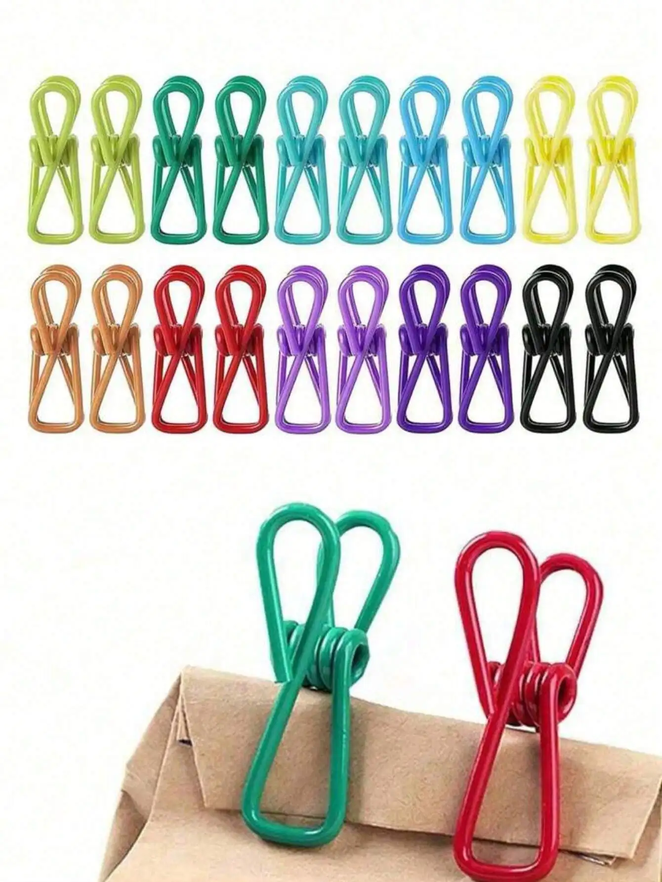 Hot Sale10Pcs PVC Coated Food Bag Sealing Clips Random Colors
Hot Sale10Pcs PVC Coated Food Bag Sealing Clips Random Colors