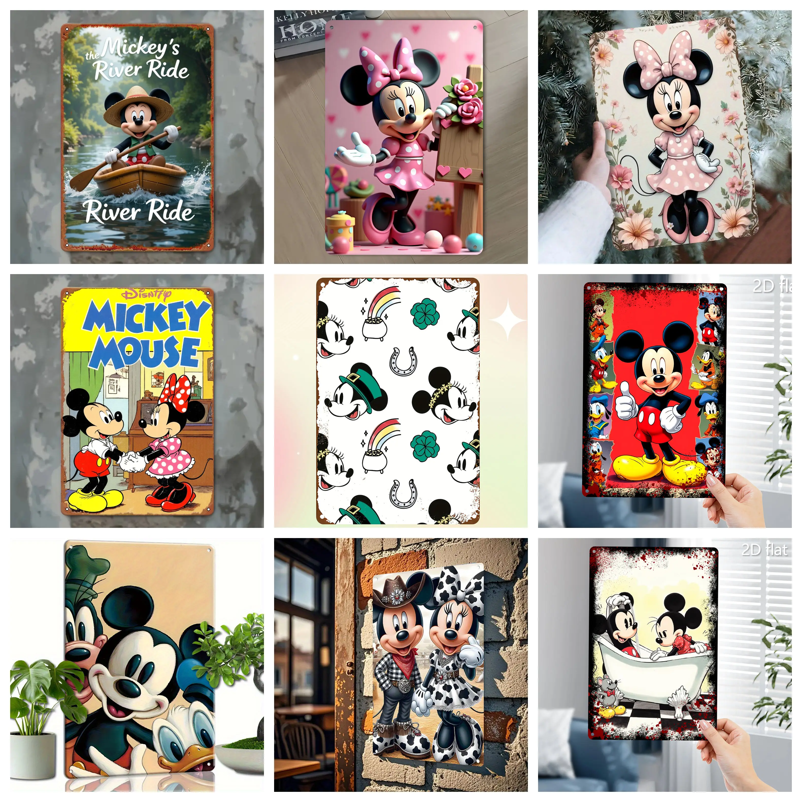 Miniso Mickey & Minnie - style Tin Creations Metal Tin Signs Posters Decor Retro Metal Plaque Wall Art Decor for Garage Bar
Miniso Mickey & Minnie - style Tin Creations Metal Tin Signs Posters Decor Retro Metal Plaque Wall Art Decor for Garage Bar