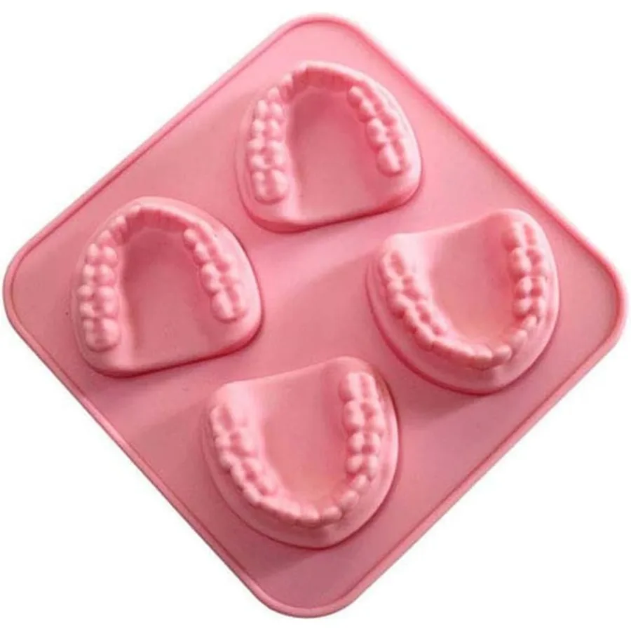 Pink 4 Hole Denture Teeth Shaped Ice Cube Mold Silicone Ice Tray DIY Ice Cream Funny Gag Gift For Dentist Seniors Ice Tray Spec
Pink 4 Hole Denture Teeth Shaped Ice Cube Mold Silicone Ice Tray DIY Ice Cream Funny Gag Gift For Dentist Seniors Ice Tray Spec