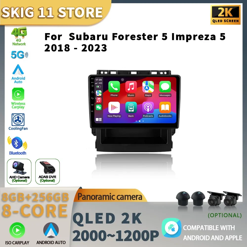 For Subaru Forester 5 Impreza 5 2018 - 2023 Car Screen Wireless Carplay Android Auto Navigation GPS Multimedia Radio Stereo
For Subaru Forester 5 Impreza 5 2018 - 2023 Car Screen Wireless Carplay Android Auto Navigation GPS Multimedia Radio Stereo