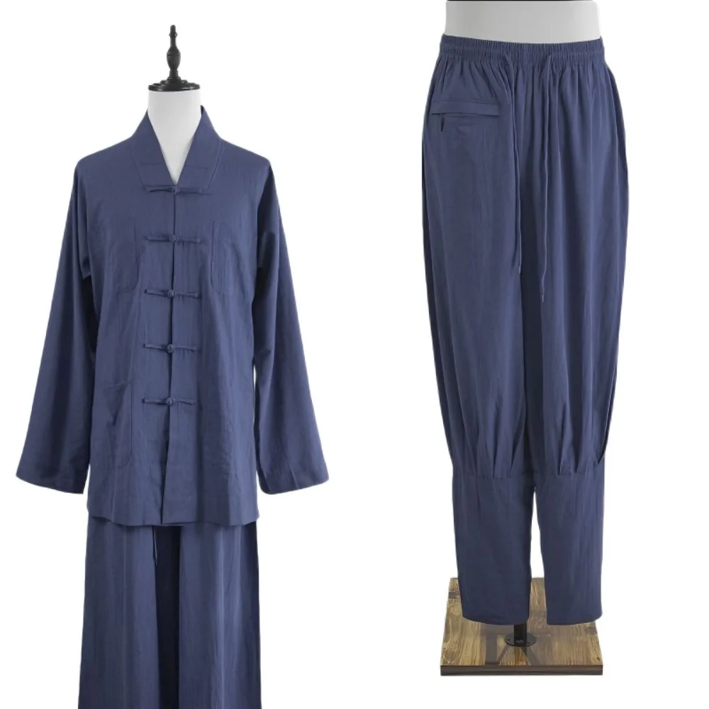USHINE Loose Fit Zen Monk Outfit Cotton Linen Tang Suit Frog Button Buddhist Meditation Robe Set Temple Prayer Wear for Men
USHINE Loose Fit Zen Monk Outfit Cotton Linen Tang Suit Frog Button Buddhist Meditation Robe Set Temple Prayer Wear for Men