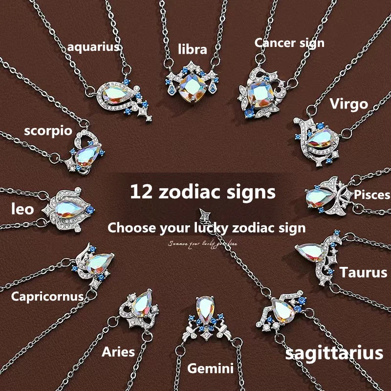 12 Zodiac Constellation Necklace - Personalized Lucky Star Sign Design - Astrology Jewelry for Astrology Lovers
12 Zodiac Constellation Necklace - Personalized Lucky Star Sign Design - Astrology Jewelry for Astrology Lovers