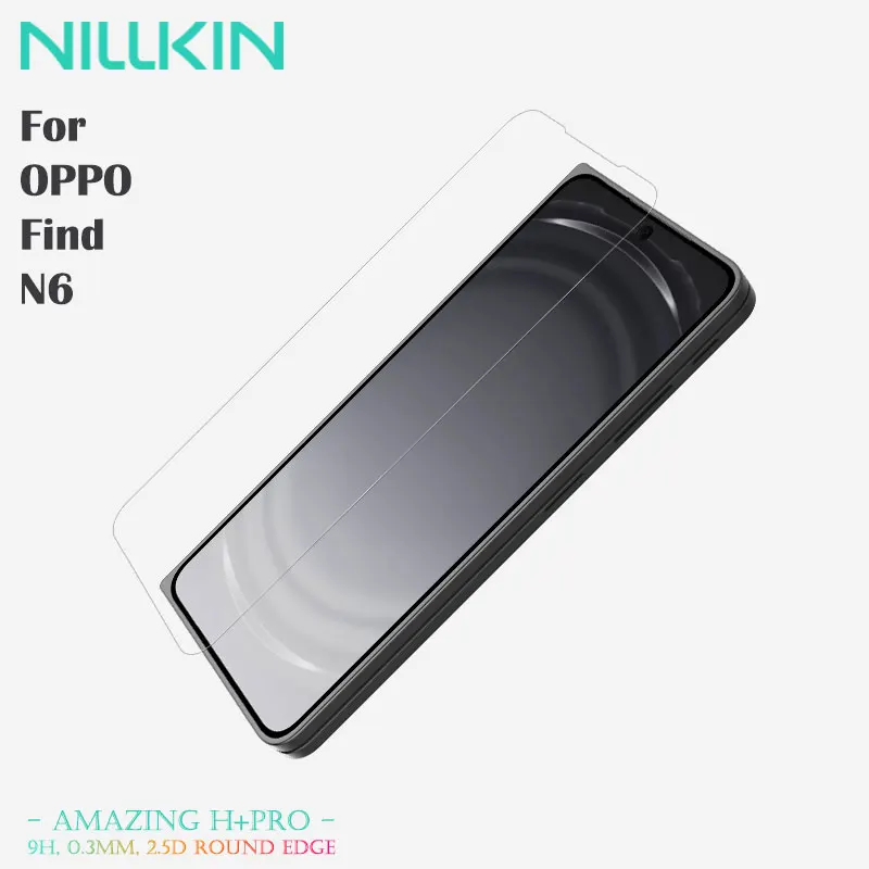 For OPPO Find N6 NILLKIN Amazing H+PRO Tempered Glass Protector, Anti-Glare, 9H Scratch Resistance, Nanometer Coating HD Film
For OPPO Find N6 NILLKIN Amazing H+PRO Tempered Glass Protector, Anti-Glare, 9H Scratch Resistance, Nanometer Coating HD Film