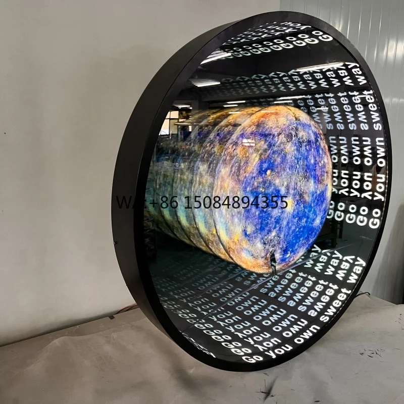 New Trend Wall-mounted Floor-standing Custom Roundness Quadrate Octagon Infinity Custom Led Neon Sign 3d Mirror Wall Mirror
New Trend Wall-mounted Floor-standing Custom Roundness Quadrate Octagon Infinity Custom Led Neon Sign 3d Mirror Wall Mirror