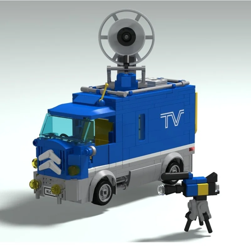 MOC Building Blocks City TV Van 6661 Model Kit - DIY Assembly Toy, Desktop Decoration, Gift for Kids
MOC Building Blocks City TV Van 6661 Model Kit - DIY Assembly Toy, Desktop Decoration, Gift for Kids