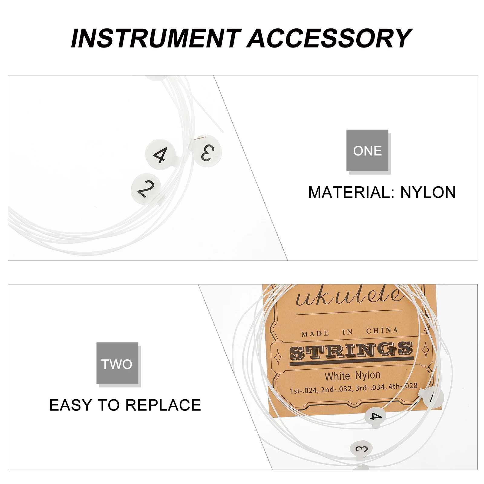 Guitar String Set Practical Strings Capo Instrument Accessory White Accessories Nylon Parts 
Guitar String Set Practical Strings Capo Instrument Accessory White Accessories Nylon Parts