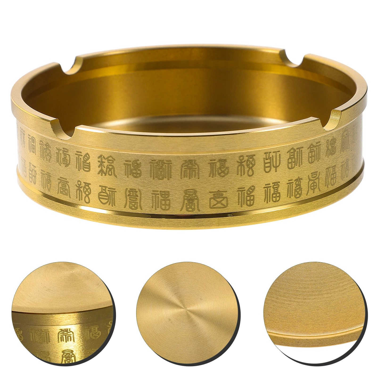 Brass Ashtray Ornaments Round Retro Home Office Desk Table Top Holder Easy Clean Durability Metal Household
Brass Ashtray Ornaments Round Retro Home Office Desk Table Top Holder Easy Clean Durability Metal Household