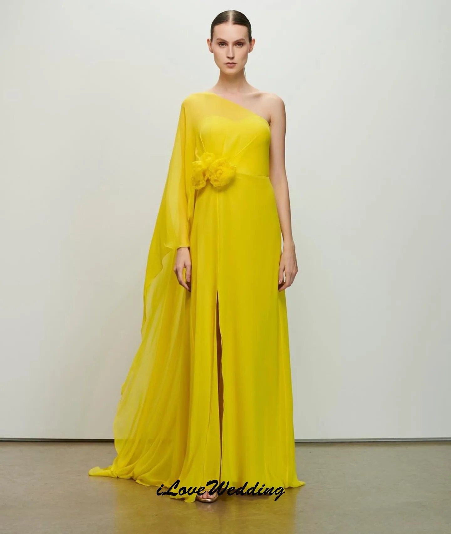 Bright Yellow One Shoulder Prom Dresses 2025 Chiffon Elegant Women Party Dress Floor Length Formal Gowns For Women Customized
Bright Yellow One Shoulder Prom Dresses 2025 Chiffon Elegant Women Party Dress Floor Length Formal Gowns For Women Customized