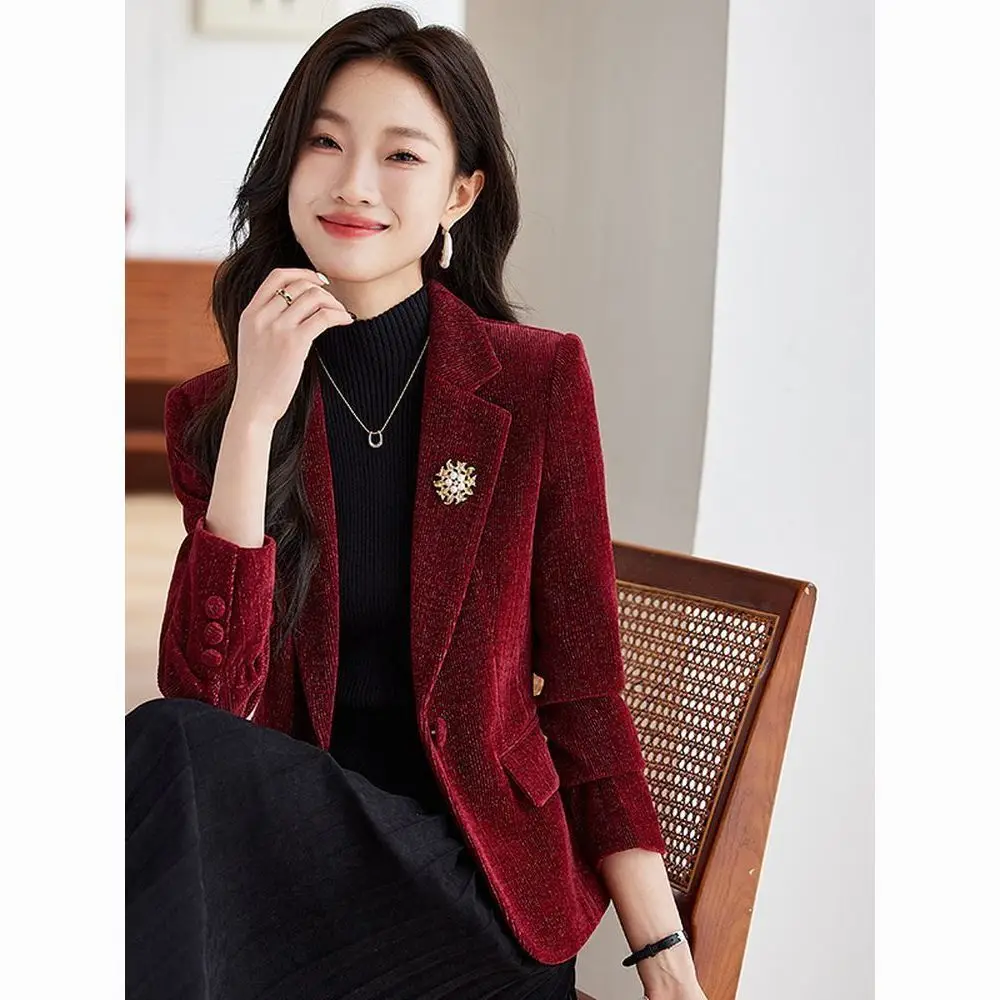 Винно-красный костюм Jaet, женский повседневный костюм длиной, длинный све, на пуговицах, весна-осень, Новое поступление Ele Faion
Винно-красный костюм Jaet, женский повседневный костюм длиной, длинный све, на пуговицах, весна-осень, Новое поступление Ele Faion