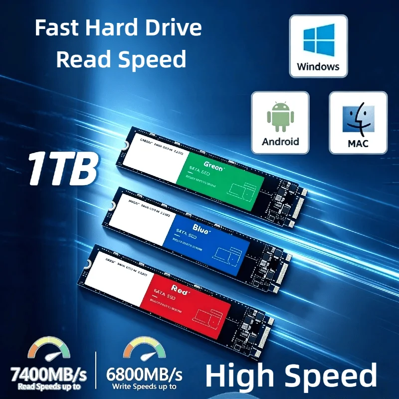 M.2 NVMe SSD 1TB 2026 New High Speed Internal Solid State Drive Hard Disk for Desktop Laptop PC Computer Upgrade Pro
M.2 NVMe SSD 1TB 2026 New High Speed Internal Solid State Drive Hard Disk for Desktop Laptop PC Computer Upgrade Pro