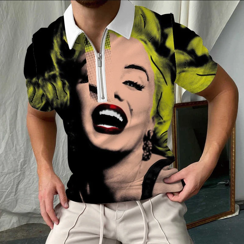 Beauty pattern Polo Shirt for Men Hawaiian 3D Print Zipper Polo Short Sleeve Summer Shirt
Beauty pattern Polo Shirt for Men Hawaiian 3D Print Zipper Polo Short Sleeve Summer Shirt