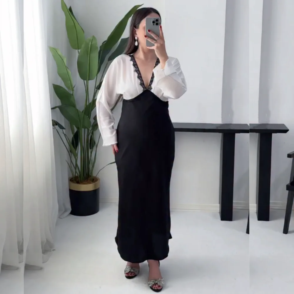 Customized Jersey Lace V-neck Mermaid Midi Dresses Bespoke Occasion Woman Elegant Party Wedding Guest Party Gown Classic Simple
Customized Jersey Lace V-neck Mermaid Midi Dresses Bespoke Occasion Woman Elegant Party Wedding Guest Party Gown Classic Simple