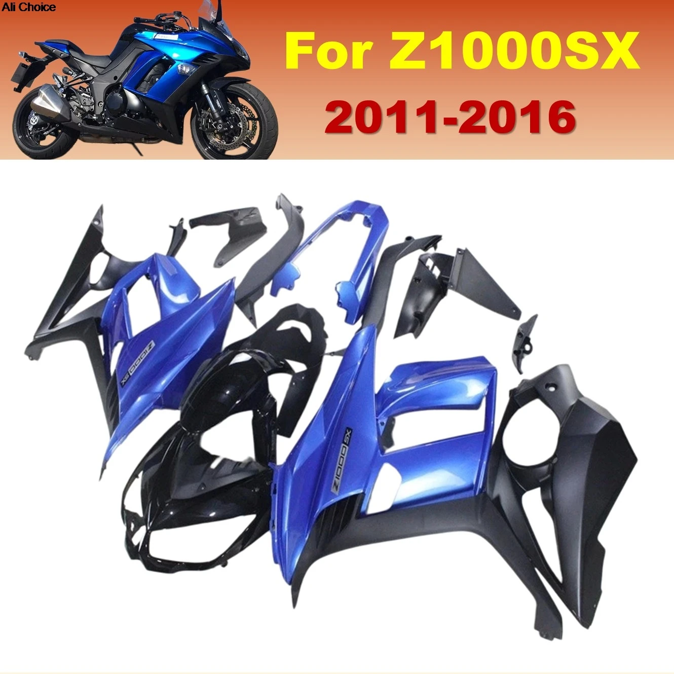 Motorcycle Fairings Fit For KAWASAKI Z1000SX 2011 2012 2013 2014 2015 2016 Z1000 SX Blue ABS Injection Bodywork Set
Motorcycle Fairings Fit For KAWASAKI Z1000SX 2011 2012 2013 2014 2015 2016 Z1000 SX Blue ABS Injection Bodywork Set