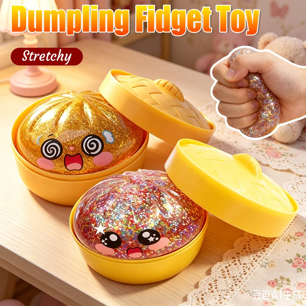 Glitter Bun with Food Steamer Stretchy Desk Toys Kawaii Soft Dumpling Bun Simulation Dumpling Fidget Toy for Kids and Adults
Glitter Bun with Food Steamer Stretchy Desk Toys Kawaii Soft Dumpling Bun Simulation Dumpling Fidget Toy for Kids and Adults