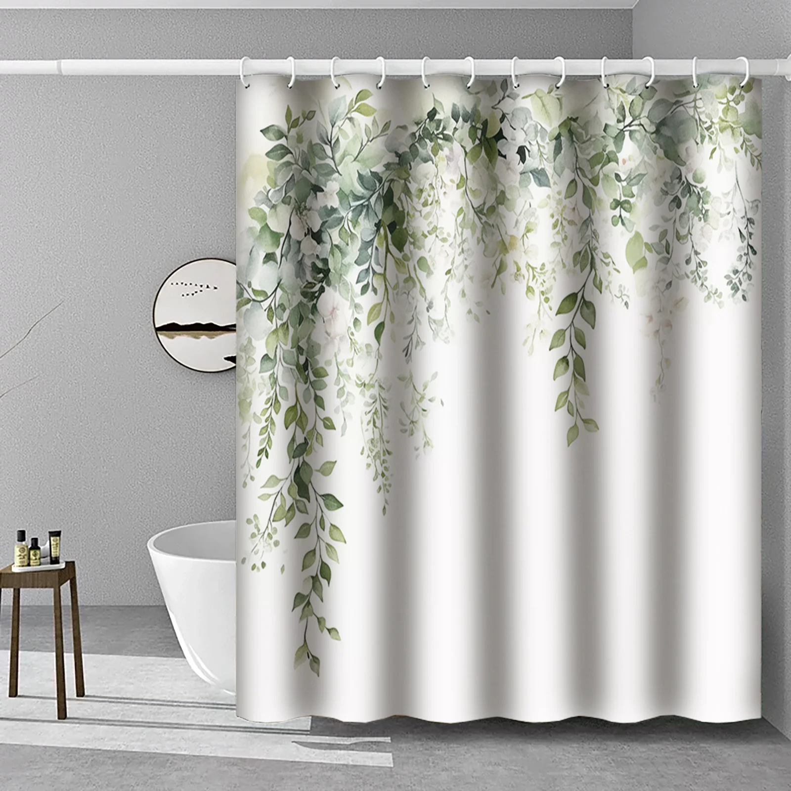 Занавеска для душа Spring Nordic Leaves — высокий, белый фон с рисунком зеленого листа, универсальный декор для ванной и кухни
Занавеска для душа Spring Nordic Leaves — высокий, белый фон с рисунком зеленого листа, универсальный декор для ванной и кухни