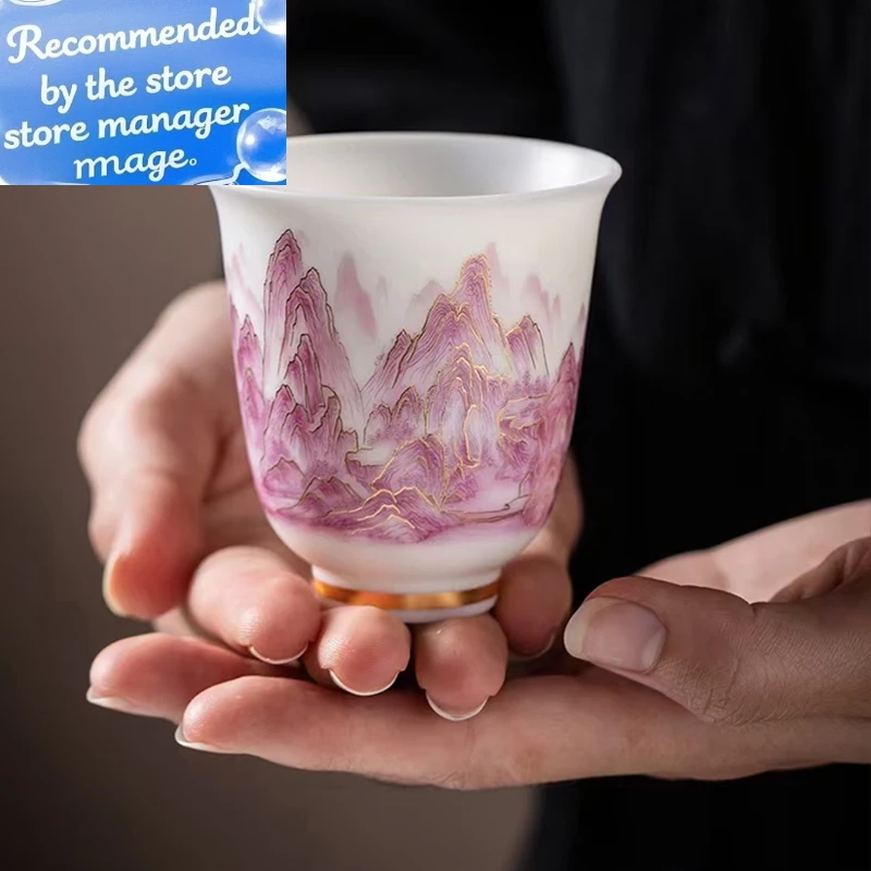 Beautiful Jingdezhen Vintage Chinese Aesthetic Porcelain Unusual Ceramic Glaze Hand Made Cup Tea Accessories For Oolong Puer
Beautiful Jingdezhen Vintage Chinese Aesthetic Porcelain Unusual Ceramic Glaze Hand Made Cup Tea Accessories For Oolong Puer